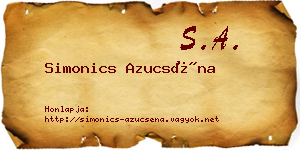 Simonics Azucséna névjegykártya